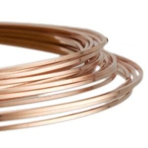 3 mm Kare Dörtköşe Bakır Tel - 5 METRE