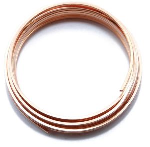 2.5 mm Kare Dörtköşe Bakır Tel - 1 METRE